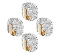 Générique Self Adhesive Towel Hooks Bathroom - 4 Pieces Waterproof Holder Set For Strong Grip And No Drill Installation On Smooth Surfaces | Water Wave Texture Wall Mounted Hooks For Towels, Coats