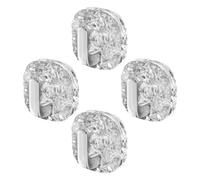 Générique Self Adhesive Towel Hooks Bathroom - 4 Pieces Waterproof Holder | Water Wave Texture No Drill Towel Hooks | For Toilet Shower Door Clothing Coat Purse Key Hat Backpack Bag Wreath