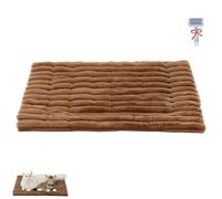 Générique Self Warming Pet Bed, 2026 Upgraded Pet Self Warming Mat, Cordless Machine Washable Pets Selfs Warmings Mats, for All Pets (Brown,Large)