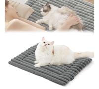 Générique Self Warming Pet Bed, Pet Self Warming Mat, Machine Washable Reflects Body Heat Warm Thermal Pets Pad Crate Blanket, Comfort for All Pets (Gray,S(61 * 45cm))