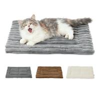 Générique Self Warming Pet Bed, Self Warming Cat Mat - Soft Washable & Scratch Resistant, Reflects Pets Body Heat Warm Thermal Pet Pad Crate Blanket for Indoor Cat and Feral (Grey,M)