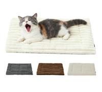 Générique Self Warming Pet Bed, Self Warming Cat Mat - Soft Washable & Scratch Resistant, Reflects Pets Body Heat Warm Thermal Pet Pad Crate Blanket for Indoor Cat and Feral (White,S)