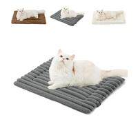 Générique Self Warming Pet Bed, Self Warming Pet Mat, Machine Washable Thermal Mat, Heat Reflecting Crate Pad Blanket for Small Dogs and Cats (Gray,Large)