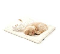 Générique Self Warming Pet Mat, Anti-Slip Washable Heating Pet Bed, Self-Heating Warm Bed Without Electricity for Cats Dogs, Relieve Anxiety (White,Small)