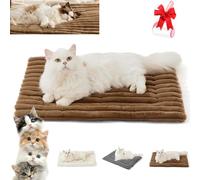 Générique Self Warming Pet Mat Medium Small Cats Dogs, Soft Flannel Surface Thick Thermal Bed with Non-Slip Bottom, Reflects Body Heat Warm Crate Pad Blanket for Indoor and Feral Pets