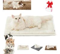 Générique Self Warming Pet Mat Medium Small Cats Dogs, Soft Flannel Surface Thick Thermal Bed with Non-Slip Bottom, Reflects Body Heat Warm Crate Pad Blanket for Indoor and Feral Pets