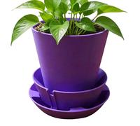 Générique Self Watering Pots, Plant Planter Set, 190g Garden Containers with Automatic Feature, Sturdy Polymer Flower Holder, Outdoor Decor with Cute Style, Plant Pots for Indoor Balcony Garden