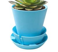 Générique Self Watering Pots, Plant Planter Set, 190g Garden Containers with Automatic Feature, Sturdy Polymer Flower Holder, Outdoor Decor with Cute Style, Plant Pots for Indoor Balcony Garden