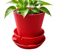 Générique Self Watering Pots, Plant Planter Set, 190g Garden Containers with Automatic Feature, Sturdy Polymer Flower Holder, Outdoor Decor with Cute Style, Plant Pots for Indoor Balcony Garden