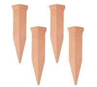 Générique Self Watering Spikes, Terracotta Plant Waterer Set, 4 Piece Drip Irrigation System for Consistent Moisture, Houseplants, Greenhouse Use, Flower Beds, Gardening, 2.72x7.28 inches