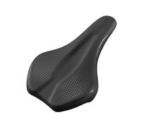 Générique Selle de vélo Confortable, siège en Cuir résistant à l'usure, pièces Route Creuses, Coussin Cyclisme(B Basic Black)