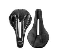 Générique Selle Full Carbone imprimée 3D, 245x140mm, S06 Route/VTT | Impression 3D/mousse sous vide, rails ovales full carbone 7x9mm, poids maximal 120kg