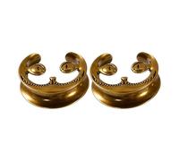 Générique Selles en cuivre bouchons d ' oreille en forme de U Double évasé jauge d ' oreille boucles d ' oreilles civières Styles Punk bijoux de corps Piercing bijoux cadeaux