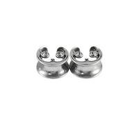 Générique Selles en cuivre bouchons d ' oreille en forme de U Double jauge d ' oreille évasée boucles d ' oreilles civières Styles Punk bijoux de corps accessoires de visage de chat à la mode