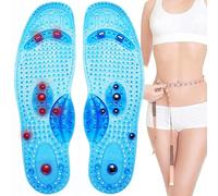 Générique Semelles De Perte De Poids,Semelles pour Maigrir Femme Homme,Semelle Amincissante pour Le Massage De Perte De Poids Soulagent La Fatigue(Size:S(35-40),Color:Bleu)