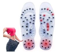 Générique Semelles Magnétiques Amincissantes de Massage et Acupression, Thérapie Magnétique pour Perte de Poids, Anti-Fasciite, Confort et Bien-être (Size:S(35-40),Color:Transparent)