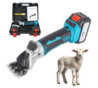 Générique Semelles sans Fil 850W, tondeuses électriques en Laine avec 2 Piles, 6 réglages de Vitesse, Outil de toilettage Professionnel pour bovins Alpagas