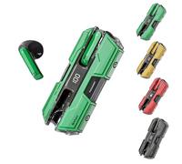 Générique Semi-in-Ear Design Wireless Headse, 2025 New ANC/ENC Noise Cancelling Headphones for iOS & Android, Semi-in-Ear Wireless Headset, Stereo Wireless Earbuds Bluetooth Headphones (Green)