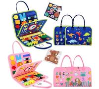 Générique Sensory Board - Felt Activity Panel, Soft Fine Motor Skills Toy, Preschool Life Skills Learning | for Children Travel Home Quiet Play Educational Development