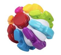 Générique Sensory Busy Balls - 5.91x5.91x5.91 inch Rainbow Fabric Baby Toy, Transformation Developmental Sensory Toy, Montessorii Learning Toys Giftss | Easy to Grasp for Ages, 3 Months and Up