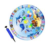 Générique Sensory Play Mat, Inflatable Play Pad, Lightweight Build Rounded Shape Reusable Design Cat-Friendly Foldable Storage, Unbreakable Pet Bed for Summer 11.81x11.81x0.79 inches