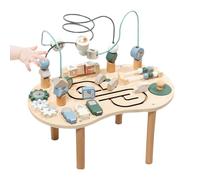 Générique Sensory Table, Wooden Activity Play Table, Wood Desk Toy for Boys’ Weaning & Early Development, Indoor, Outdoor Use, Family, Friends, Birthdays, Christmas, Encourages Creativity, Learning