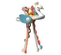 Générique Sensory Toys - Pull String Infant Teething Toy with Simple Buttons, Sliding Balls Travel Activity Center, Safe Soft Glue ABS Materials - for Car Seat Stroller Journeys