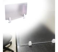 Générique separateur Bureau Cloison De Séparation Translucide pour Bureau/Poste De Travail/Bureau/Table, Panneau De Séparation De Bureau Givré, Panneau Protection(1 pc,L H 120 x 30cm/47.2 x 11.8in)