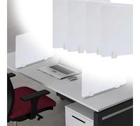 Générique separateur Bureau Séparateur De Bureau en PVC pour Hôpital, Salle De Réunion, Maison, Restaurant, Cloison De Séparation De Bureau en PVC(4 pcs,L H 40 x 30cm/15.7 x 11.8in)