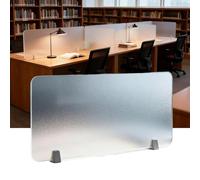 Générique Séparateur de Bureau en Acrylique givré autoportant de 0,4 mm d'épaisseur, for Cabine, Bureau et Salle de Classe, Protection de Bureau Minimaliste et Moderne.(3-Pcs,15.7x11.8in)