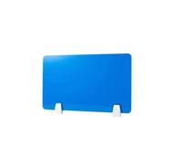 Générique séparateur de Bureau Panneau de confidentialité à Pince pour Bureau, séparateur de Table/de Bureau Rouge Jaune Bleu/Cloison de comptoir pour Espace de Travail(Blue,L X H 110 CM X 45 CM)