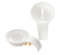 Générique Séparateur de Jaune D'œuf Liquide 2pcs en Plastique Poignée Ergonomique, Outil de Filtration du Blanc D'œuf Facile à Nettoyer Cuisine Maison