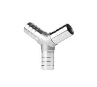 Générique Séparateur de Joint de Tuyau en T, en Y, en L, en Croix, en Acier Inoxydable 304, for Eau, gaz, Carburant, 6/8/10/12/13/14/15/16/20/25 mm(Y Type,15MM_SS304)