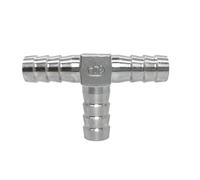 Générique Séparateur de Joint de Tuyau en T, en Y, en L, en Croix, en Acier Inoxydable 304, for Eau, gaz, Carburant, 6/8/10/12/13/14/15/16/20/25 mm(T Type,25MM_SS304)