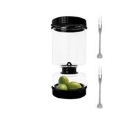 Générique Séparateur De Jus De De Sablier - Récipient De Rangement De Avec, Pot De En Verre Avec, De Séparateur De Jus De Résistant À La Tempér