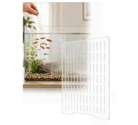 Générique Séparateur de Zone pour Aquarium, Plaque de Cloison Transparente en Acrylique, Fentes 0,5 × 3 cm, Barrière d’Élevage avec Ventouses pour Entretien Quotidien(35x50 cm)