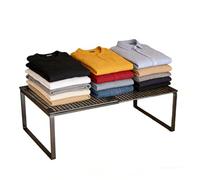 Générique Séparateur d'étagère Empilable | Rangement de Chemises Ajustable - Étagère de Rangement Empilable,pour Dressing Placard Maison Appartement Chambre Cuisine Enfant Bureau