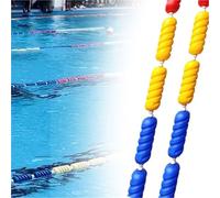 Générique séparateur sécurité pour Piscine Corde de séparation de Couloir de Piscine Helix avec balises flottantes, séparateur de Couloir Flottant en Spirale pour l'entraînement(L 20 m/65.6')