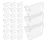 Générique Séparateurs Diviseurs Pratiques et Amovibles 40 Pièces de Réfrigérateur en Plastique Réglables Organiseur Multifonction pour Rangement Porte Latérale Congélateur