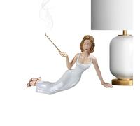 Générique Serene Feminine Silhouette, Mystical Censer Display Piece, 5.91 inches Frame with Contoured Texture, Reclining Lady Incense Base, Elegant Sculpture with Modern Style, Accent for Bedroom