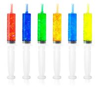 Générique Seringue à Boisson de 60ml - Seringues à Shot Réutilisables | Récipient en Plastique de Qualité Alimentaire | avec Couvercles pour Fêtes d', de Thanksgiving et de Noël, Shooters à Cocktail