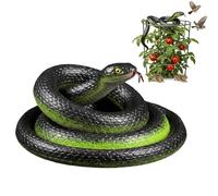 Générique Serpent Factice,Farce Pratique Jouet | Serpents en Caoutchouc pour Éloigner Les Oiseaux - pour Extérieur Jardin Pelouse Terrasse Balcon Cour Parc