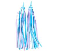 Générique Serpentins De Vélo avec Pompons Décoratifs pour Guidon - Rubans Colorés en Polyester, Accessoire Amusant pour Scooter pour | Ornement pour Poignées De Vélo pour, Léger Et Durable