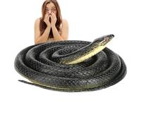 Générique Serpents Extensibles - Faux Jouet de Reptile réaliste pour farces | Grande Figurine Verte en Caoutchouc Souple, nouveauté, près du Jardin, décoration, Branche, Truc Effrayant, Famille,