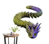 Générique Serpiente Flexible Impresa en 3D - Juguete Articulado Realista | Figura de Reptil Impresa en 3D, Decoración de Escritorio, Hogar, Oficina, Coche, Coleccionistas