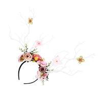 Générique Serrage-tête à Fleurs Motif Branches de Cerf en Bois Léger, Accessoire de Coiffure Féminin pour Fêtes, Cosplay et Carnaval, Bandeau Déco Cheveux Élégant pour Couleur Aléatoire