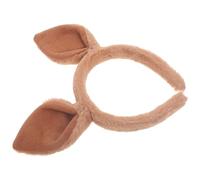 Générique Serrage-Tête Oreilles de Kangourou Cosplay Adulte Bandeau Animal en Tissu Souple Marron Foncé Accessoire Déguisement pour Fêtes Halloween et Événements Festifs
