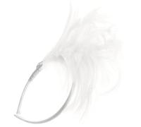 Générique Serrage-tête Plume Blanche Léger et Confortable pour Femmes, Accessoire Élégant pour Fête à Thème Cinéma ou Mariage