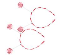 Générique Serrage-tête Sucette de Noël pour Garçon et Filles 2pcs, Accessoires Cheveux Doux en Flanelle et Acrylique, Confortables et Faciles à Assortir pour Fêtes de Noël
