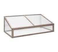 Générique Serre Gris 110x58,5x39 cm Bois de Sapin,Serres de Jardin,2.9KG-362647